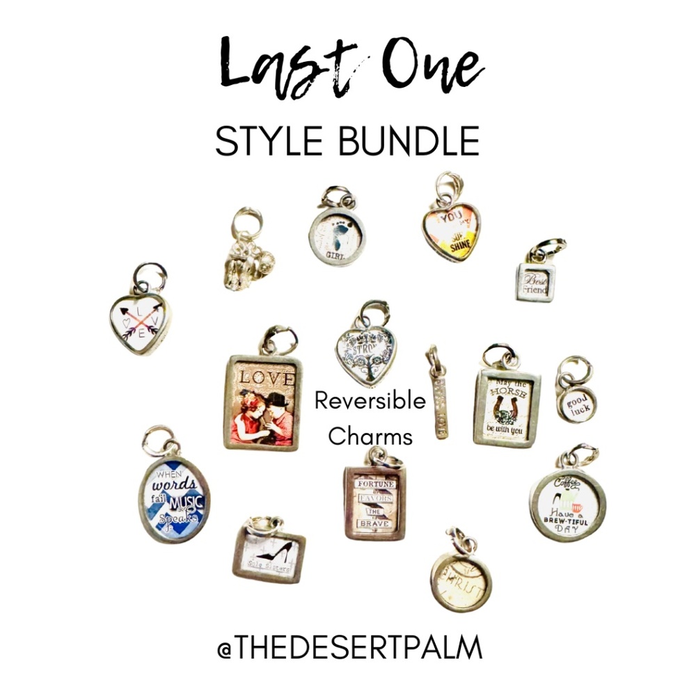 Vintage Reversible Charm Bundle ✨ | Inspirational Charms - Last One Available